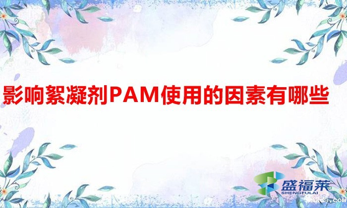 影响絮凝剂PAM使用的因素有哪些?