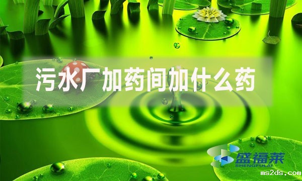 污水厂加药间加什么药?