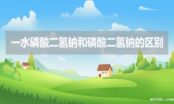 一水磷酸二氢钠和磷酸二氢钠的区别是什么?