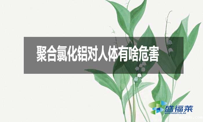 聚合氯化铝对人体有啥危害?